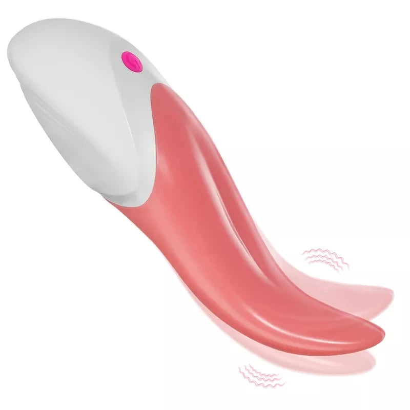 Sextoy vibromasseur avec stimulation par langue léchante pour tétons et clitoris, vibrations pour femmes et couples, jouet adulte sexy, vibromasseur féminin.