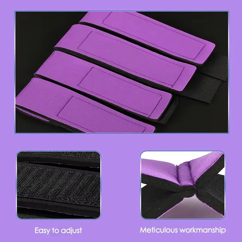 Accessoires BDSM pour femmes : menottes, matériel de bondage pour couples, jeux adultes érotiques, dispositifs de restriction et sangles de positionnement.