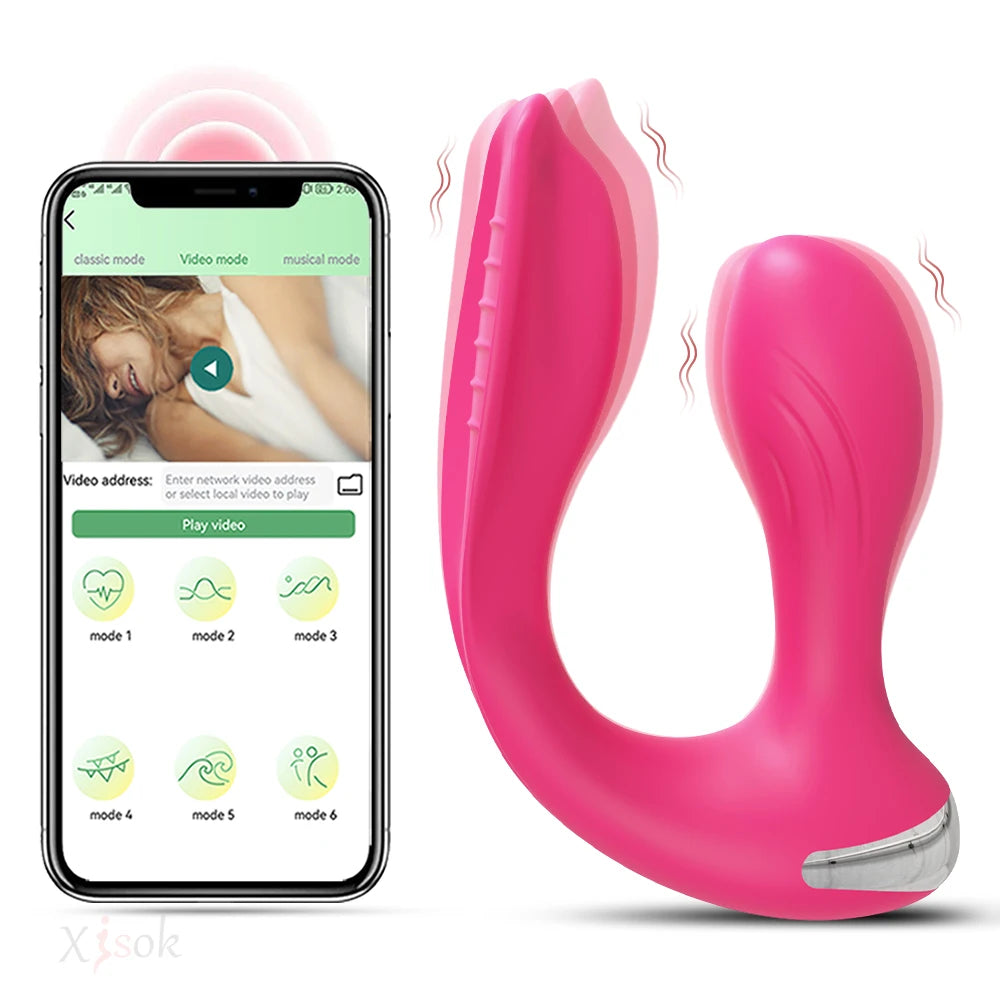 Sextoy adulte pour femmes : godemichet vibrant, double pénétration, stimulation vaginale et clitoridienne, point G, jouet sexuel pour couples.