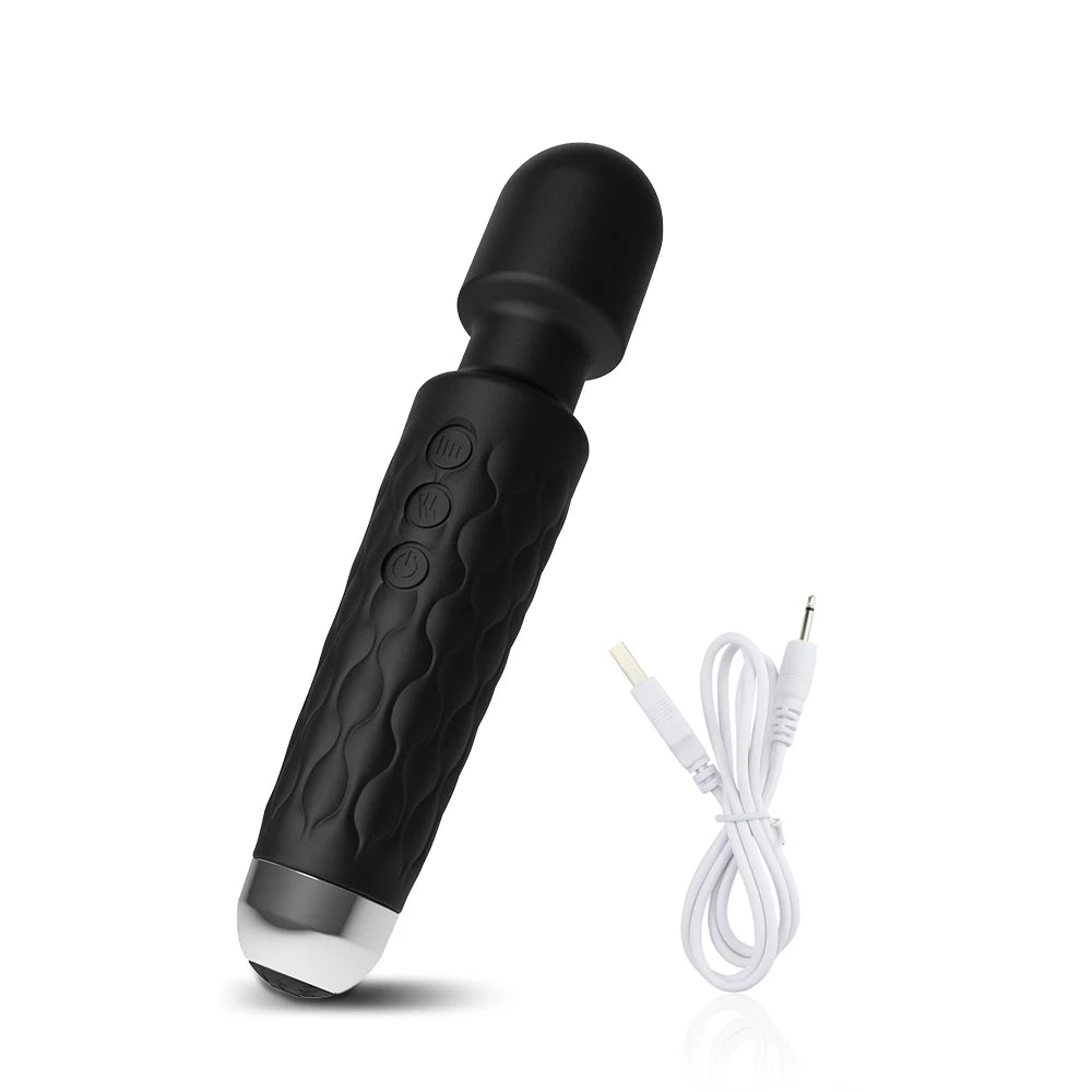 Vibromasseur AV puissant type baguette magique, stimulateur du clitoris, masseur du point G, sextoy pour femmes, produit érotique adulte féminin.