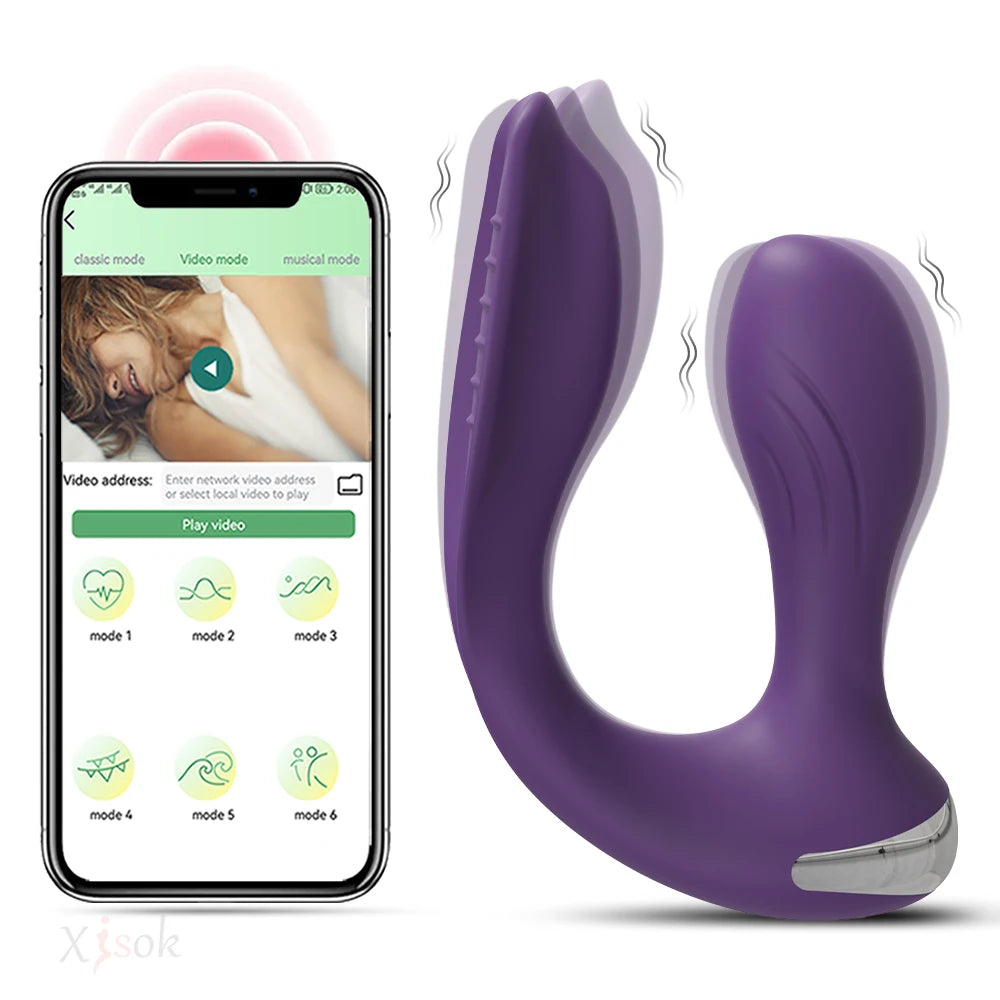 Sextoy adulte pour femmes : godemichet vibrant, double pénétration, stimulation vaginale et clitoridienne, point G, jouet sexuel pour couples.